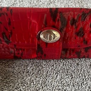 Black & red leather Digregorio bag